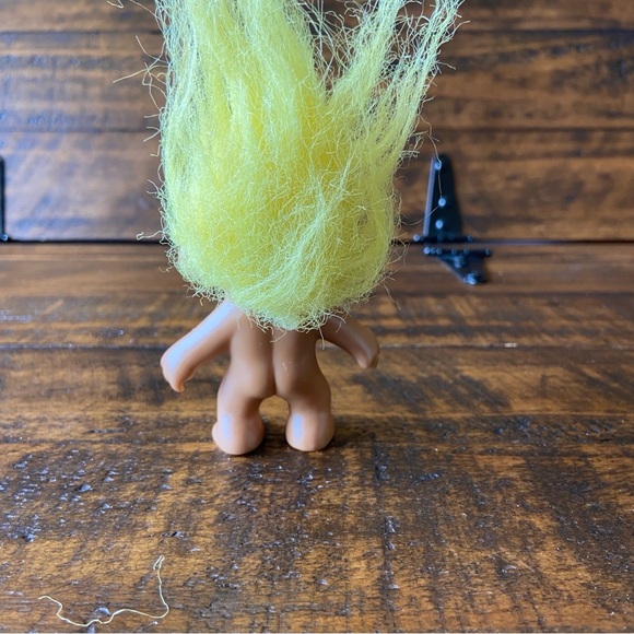 Vintage, 1990s, Small, Yellow Hair, Troll, Doll, Figure, Retro, Toy - Picture 3 of 6